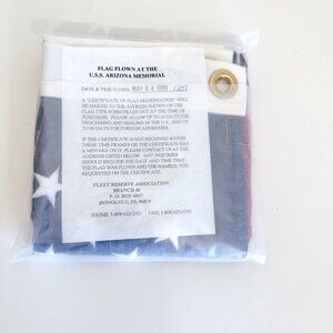 USA FLAG FLOWN AT THE USS ARIZONA MEMORIAL MAY 24 1999